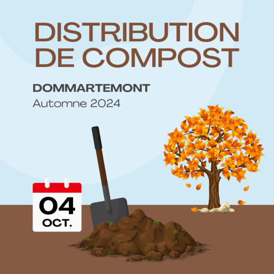 Distribution de compost à Dommartemont - Crédits photo : MHDD