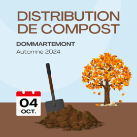 Distribution de compost à Dommartemont