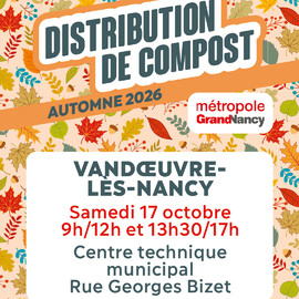 Distribution de compost à Vandœuvre-les-Nancy