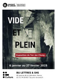 Vide et plein Du 6 janv au 27 fév 2025