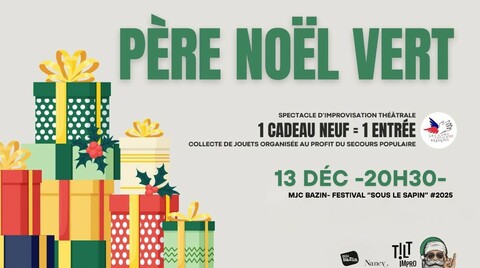 des cadeaux et le titre du spectacle