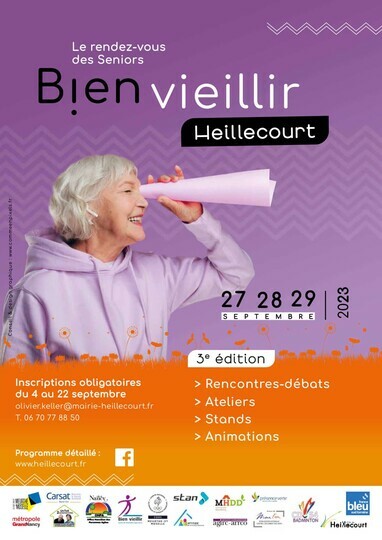 Affiche de la manifestation Bien vieillir, c'est possible - Crédits photo : Ville de Heillecourt