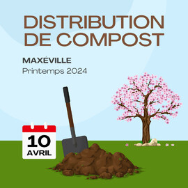 Distribution de compost à Maxéville