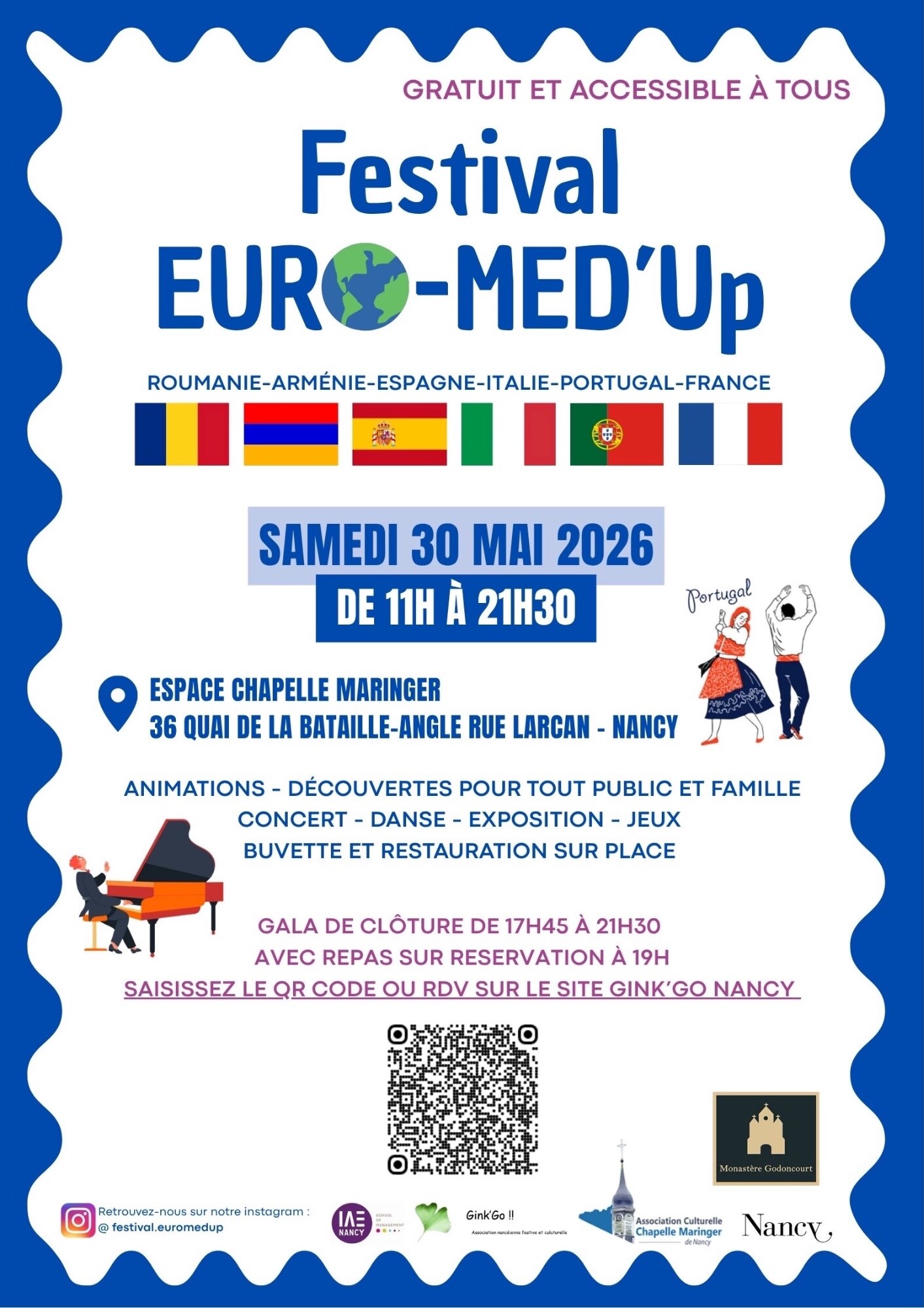 Affiche Festival – Euro Med&rsquo;Up