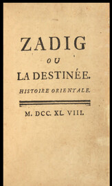 première édition de Zadig, Voltaire
