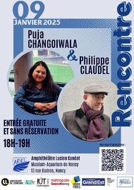 Philippe Claudel&Puja Changoiwala : Humanité(s) en récit Le 9 janv 2025