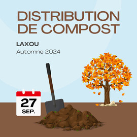 Distribution de compost à Laxou