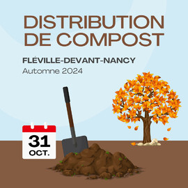 Distribution de compost à Fléville-Devant-Nancy