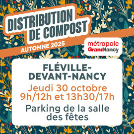 Distribution de compost à Fléville-devant-Nancy