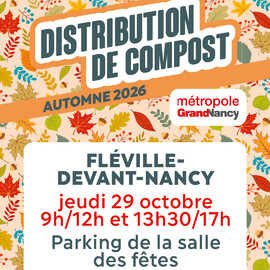 Distribution de compost à Fléville-devant-Nancy