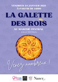 Galette des rois au marché central Le 24 janv 2025