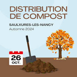 Distribution de compost à Saulxures-Les-Nancy