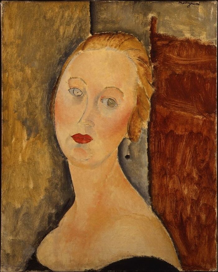Amédéo Modigliani, Portrait de Madame Survage (c) Nancy, musée des Beaux-Arts, photo. G. Mangin - Crédits photo : Amédéo Modigliani, Portrait de Madame Survage (c) Nancy, musée des Beaux-Arts, photo. G. Mangin