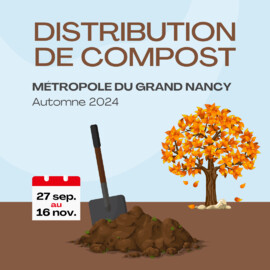 Distrbutions de compost du Grand Nancy automne 2024