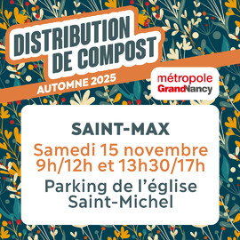 Distribution de compost à Saint-Max