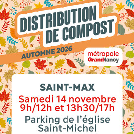 Distribution de compost à Saint-Max