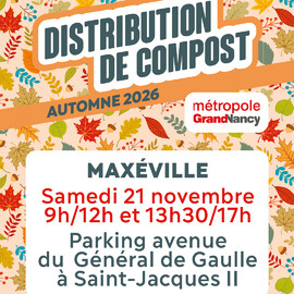 Distribution de compost à Maxéville