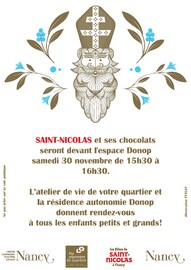 Collation de saint Nicolas au quartier Haussonville Le 30 nov 2024