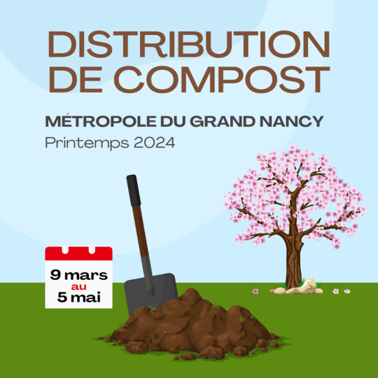 Distrbutions de compost du Grand Nancy au printemps 2024 - Crédits photo : MHDD