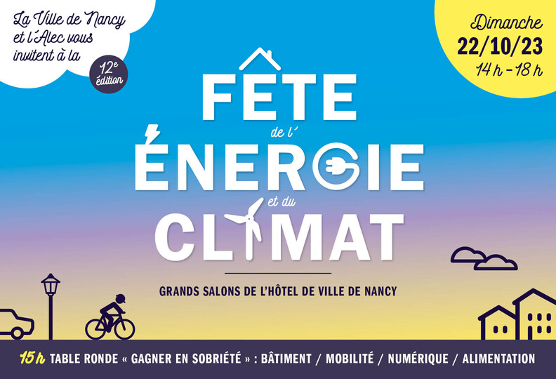La Ville de Nancy et l&#039;ALEC vous invitent à la 12ème édition de la Fête de l&#039;énergie et du climat dimanche 22/10/2023de 14h à18h - Crédits photo : ALEC Nancy Grands Territoires