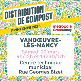 Distributions de compost 2025