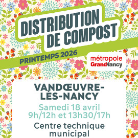 Distribution de compost à Vandœuvre-les-Nancy