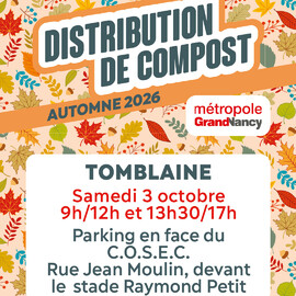 Distribution de compost à Tomblaine