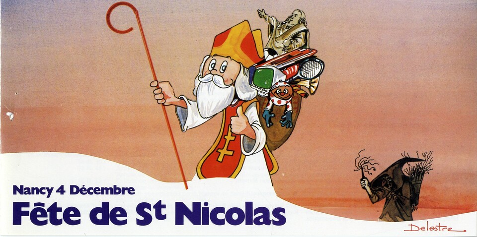 Visuel des fêtes de la Saint-Nicolas en 1983 - Crédits photo : Archives municipales de Nancy, 392 Z, Delestre
