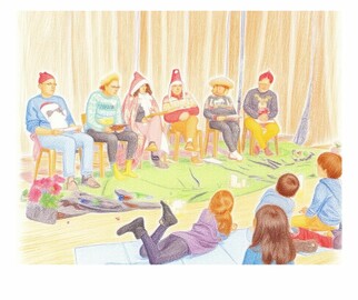 Photo de la cie "transformé " en dessin