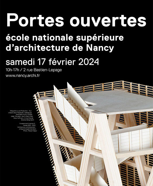 JPO 2024 - Crédits photo : École d'architecture de Nancy